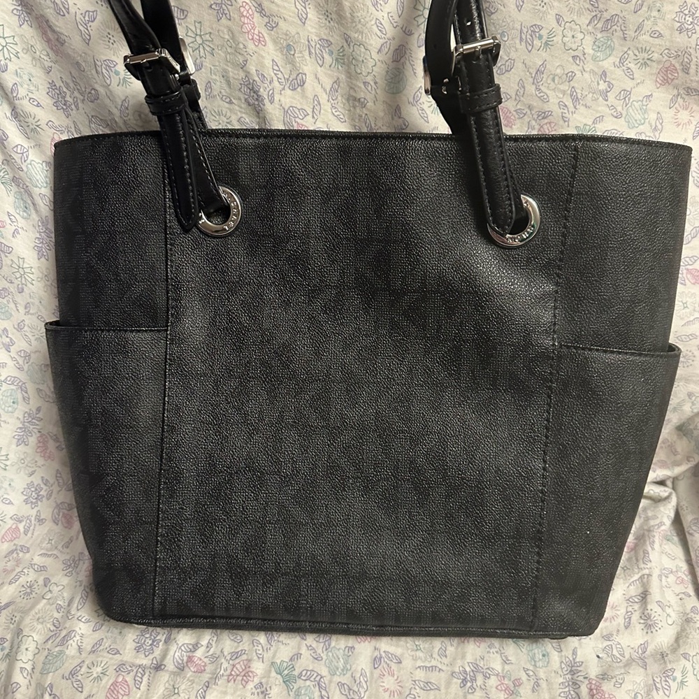 Michael Kors Black Structured Tote Bag